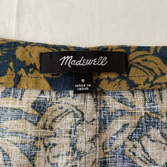 *Madewell Linen Cropped Top Shorts Set Size 8/M - Picture 5 of 16